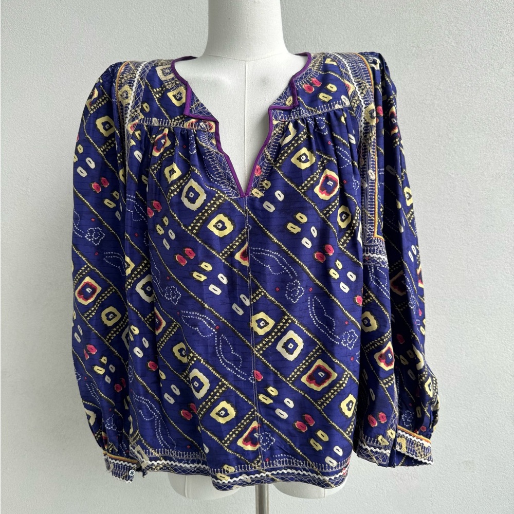 Isabel Marant Blue Patterned Top - Picture 3 of 5